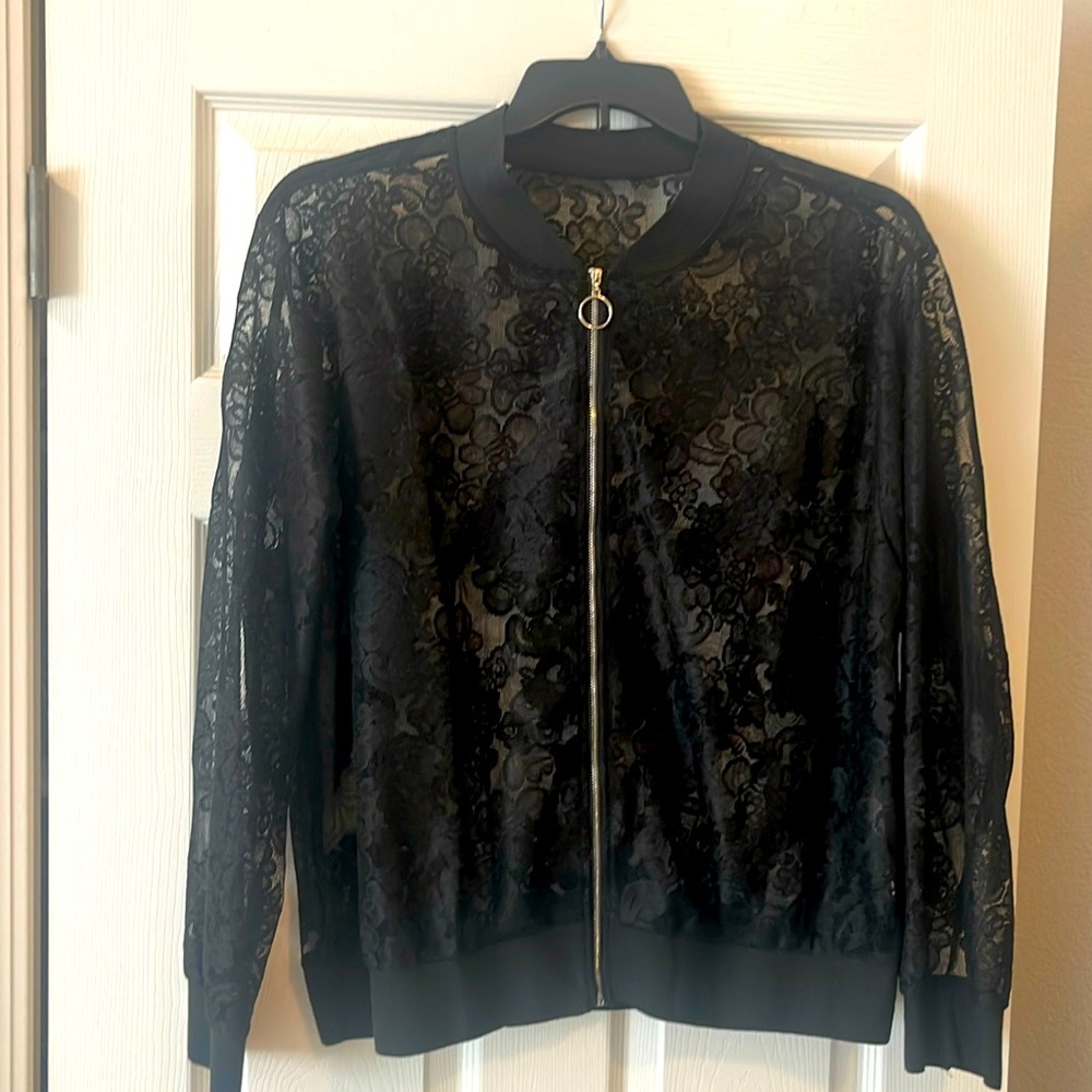 Black lace jacket